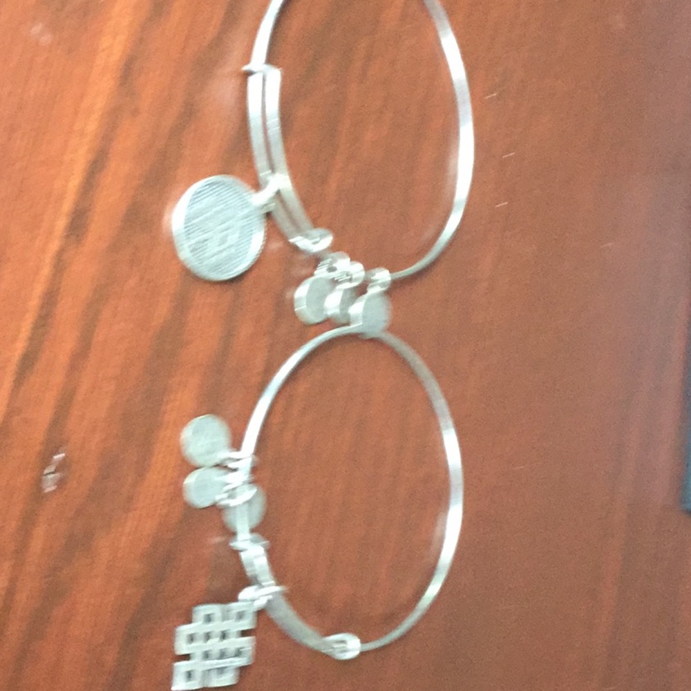 Set of two Alex &Ani silver bracelets